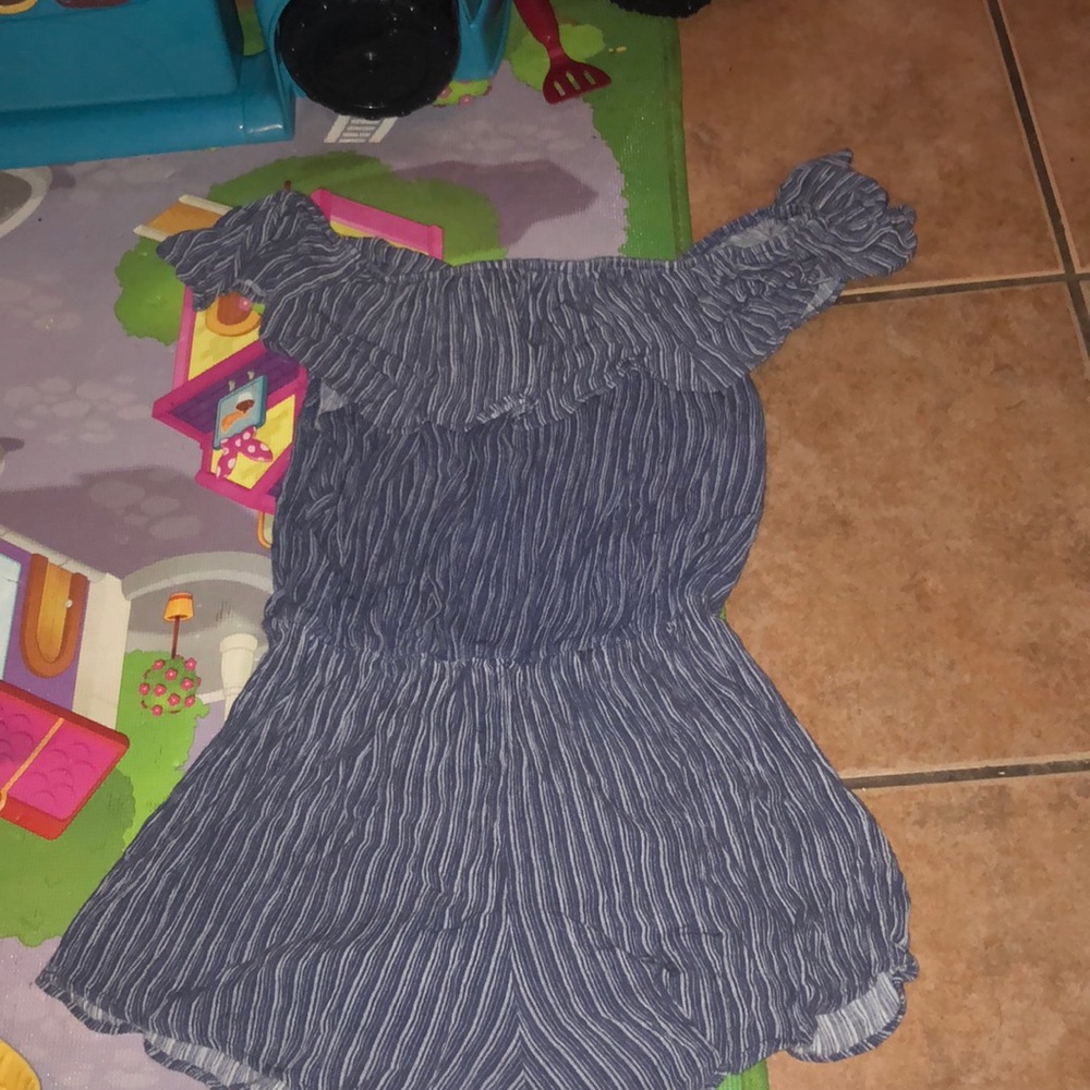 Short Romper Navy Blue